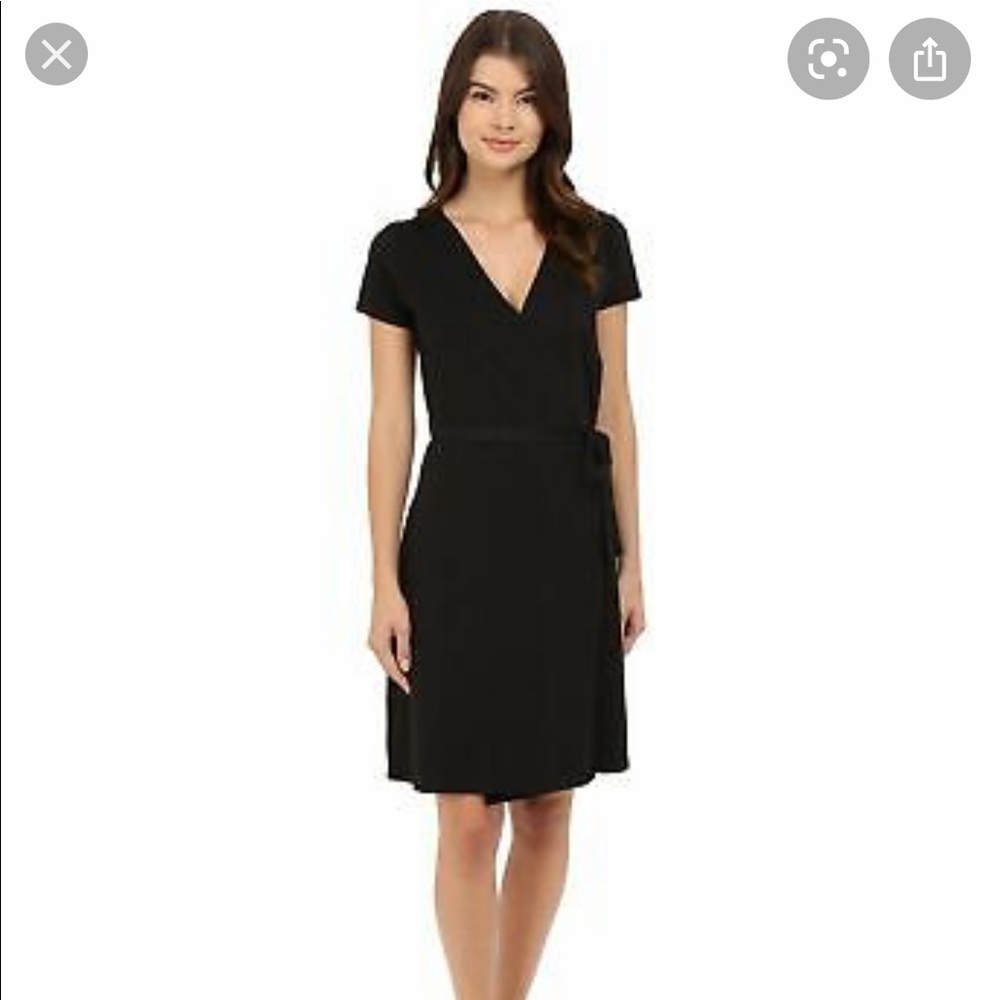 Organic cotton wrap dress